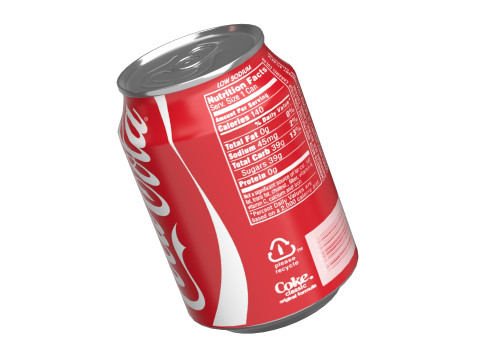 Coca Cola Drink Can 250ml 09 3D Модель