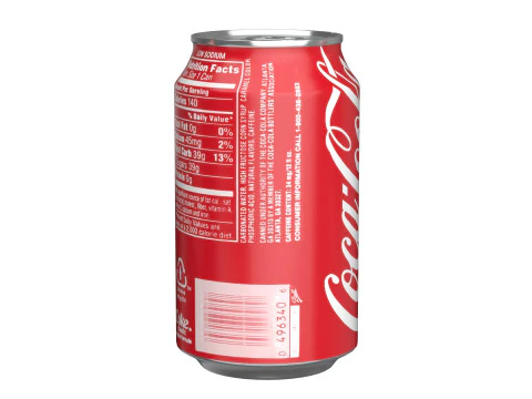 Coca Cola Drink Can 330ml 10 3D Model