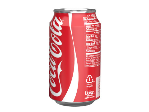 Coca Cola Drink Can 330ml 10 3D 모델