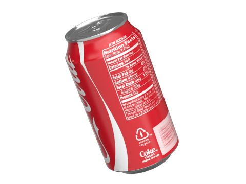 Coca Cola Drink Can 355 ml 11 3D Model