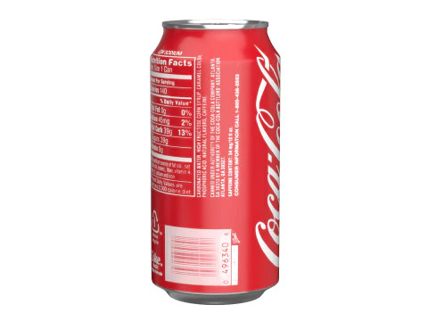 Coca Cola Drink Can 375 ml 12 3D Model