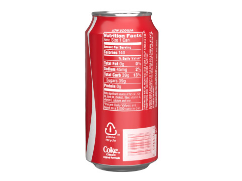 Coca Cola Drink Can 375 ml 12 Model 3D