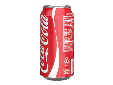 Coca Cola Drink Can 375 ml 12 Model 3D