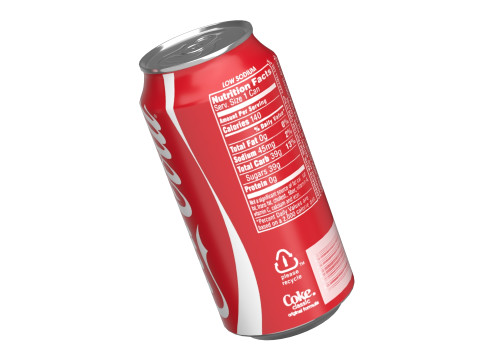Coca Cola Drink Can 375 ml 12 Model 3D
