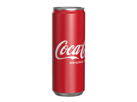 Coca Cola Drink Can Slim 250 ml 15 3D Model