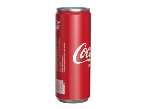 Coca Cola Drink Can Slim 250 ml 15 3D Model