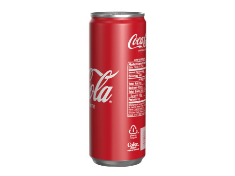 Coca Cola Drink Can Slim 250 ml 15 3D Model
