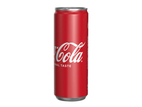 Coca Cola Drink Can Slim 250 ml 15 3D Model