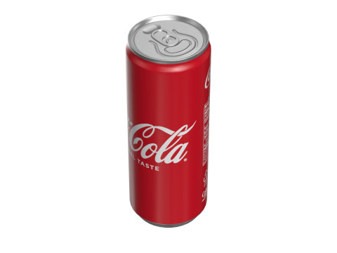 Coca Cola Drink Can Slim 250 ml 15 3D Model