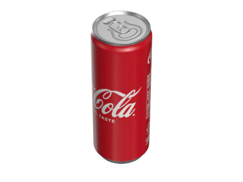 Coca Cola Drink Can Slim 250 ml 15 3D Model