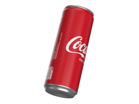 Coca Cola Drink Can Slim 250 ml 15 3D Model