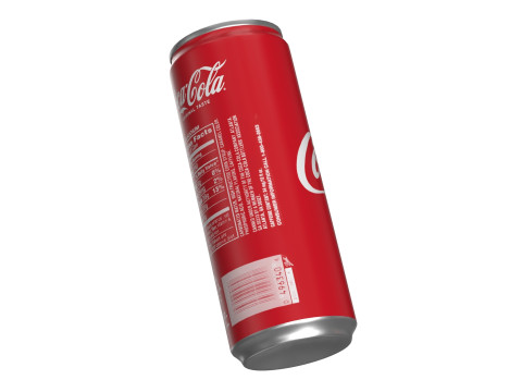 Coca Cola Drink Can Slim 250 ml 15 3D Model