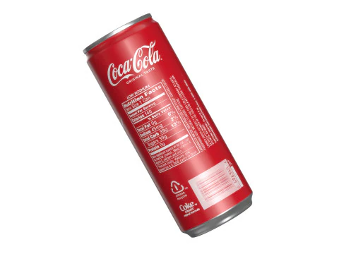 Coca Cola Drink Can Slim 250 ml 15 3D Model