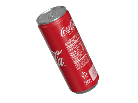 Coca Cola Drink Can Slim 250 ml 15 3D Model