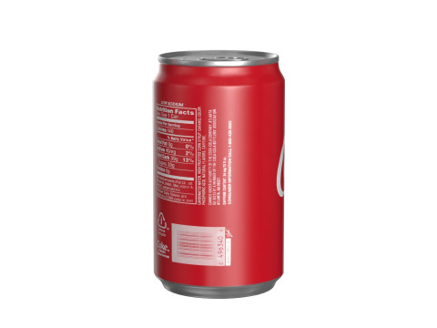 Coca Cola Drink Can Sleek 200 ml 16 Model 3D
