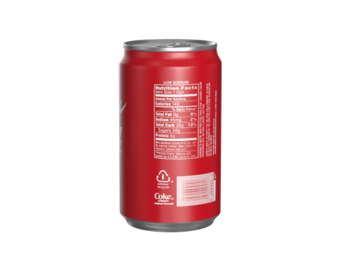 Coca Cola Drink Can Sleek 200 ml 16 Model 3D