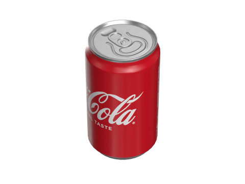 Coca Cola Drink Can Sleek 200 ml 16 Model 3D