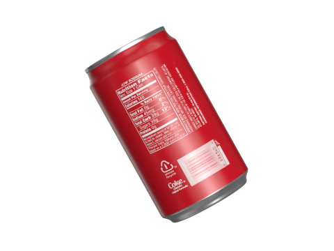 Coca Cola Drink Can Sleek 200 ml 16 Model 3D