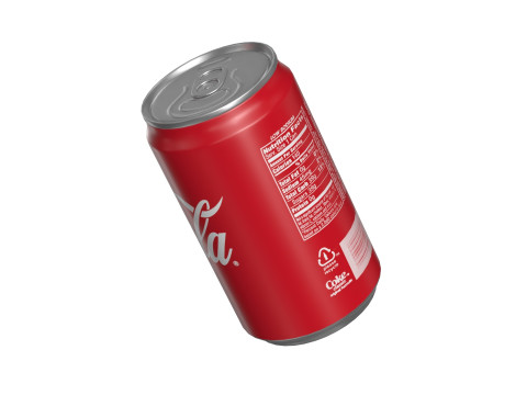 Coca Cola Drink Can Sleek 200 ml 16 Model 3D