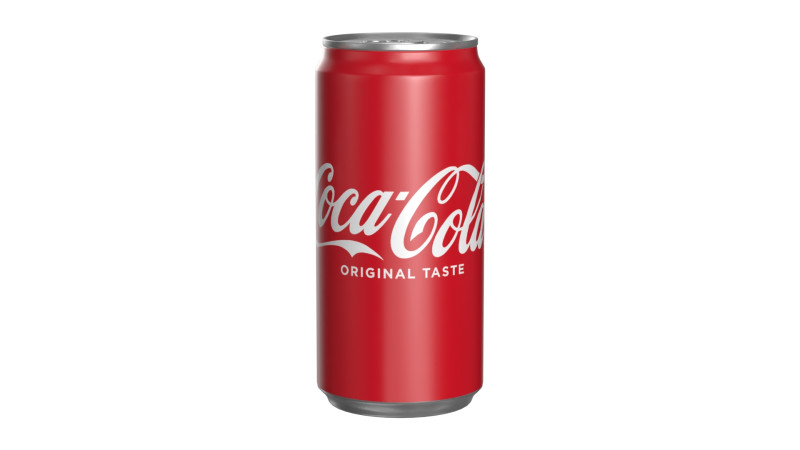 Coca Cola Drink Can Sleek 250ml 17 3D Model .c4d .max .obj .3ds .fbx .stl .blend 
