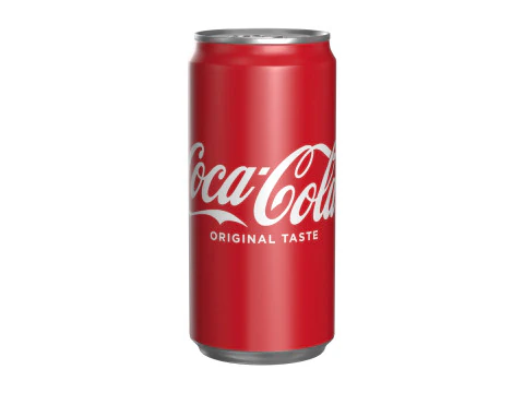 Nap&oacute;j Coca Cola w puszce Sleek 250ml 17 Model 3D