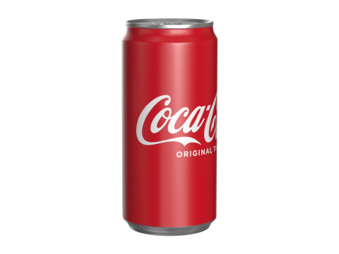 Coca Cola Drink Can Sleek 250ml 17 3D Model