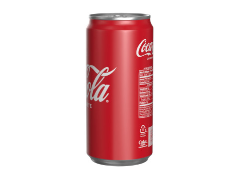 Coca Cola Drink Can Sleek 250ml 17 3D Model