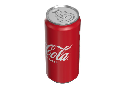 Coca Cola Drink Can Sleek 250ml 17 3D Model