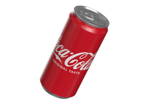 Coca Cola Drink Can Sleek 250ml 17 3D Model