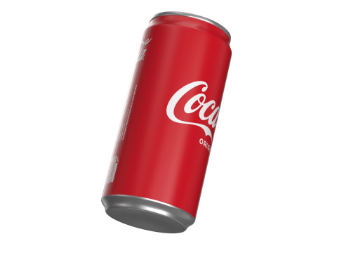Coca Cola Drink Can Sleek 250ml 17 3D Model