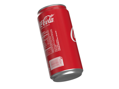 Coca Cola Drink Can Sleek 250ml 17 3D Model