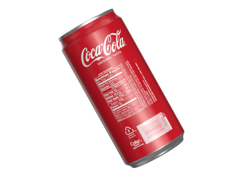 Coca Cola Drink Can Sleek 250ml 17 3D Model