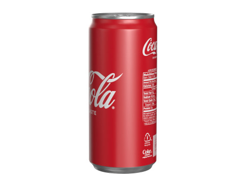 Coca Cola Drink Can Sleek 270 ml 18 Model 3D
