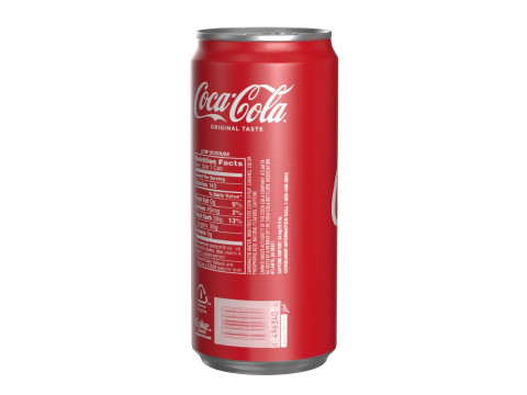 Coca Cola Drink Can Sleek 270 ml 18 Model 3D