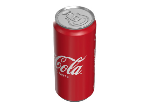 Coca Cola Drink Can Sleek 270 ml 18 Model 3D