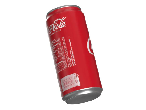 Coca Cola Drink Can Sleek 270 ml 18 3D Model
