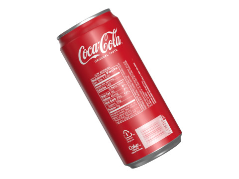 Coca Cola Drink Can Sleek 270 ml 18 Model 3D