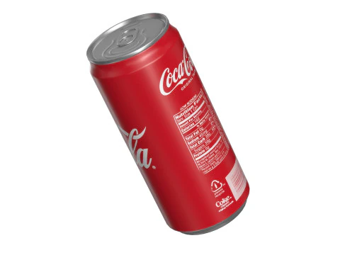 Coca Cola Drink Can Sleek 270 ml 18 3D Model