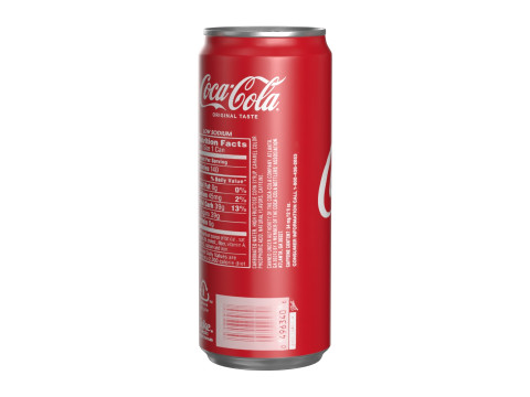 Coca Cola Drink Can Sleek 310 ml 19 Modelo 3D