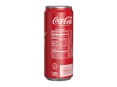 Coca Cola Drink Can Sleek 310 ml 19 Modelo 3D