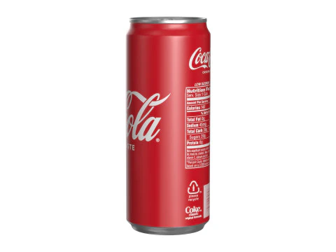 Coca Cola Drink Can Sleek 310 ml 19 3D Model