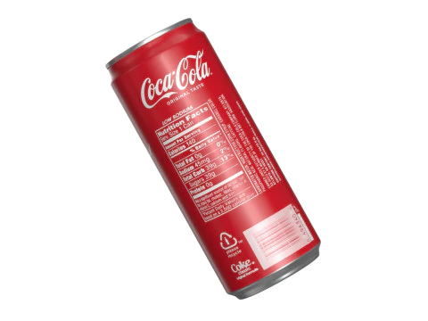 Coca Cola Drink Can Sleek 310 ml 19 3D Model