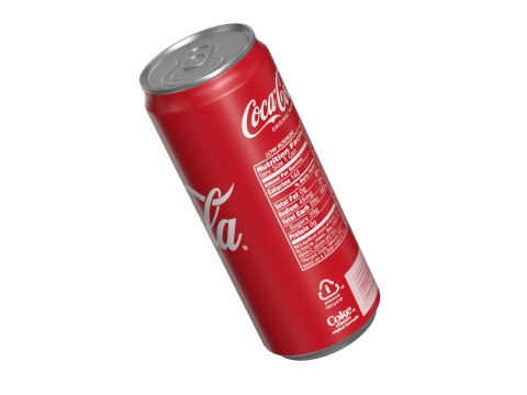 Coca Cola Drink Can Sleek 310 ml 19 Modelo 3D