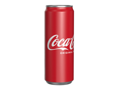 Coca Cola Drink Can Sleek 330ml 20 3D Model