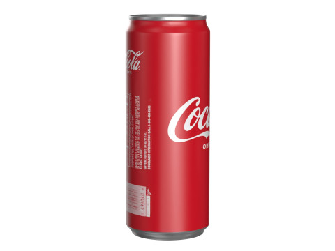 Coca Cola Drink Can Sleek 330ml 20 3D Model