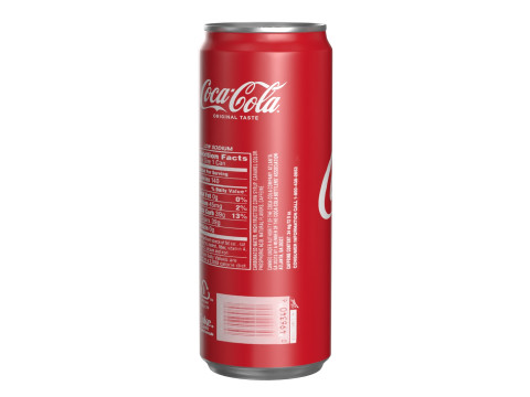 Coca Cola Drink Can Sleek 330ml 20 3D Model