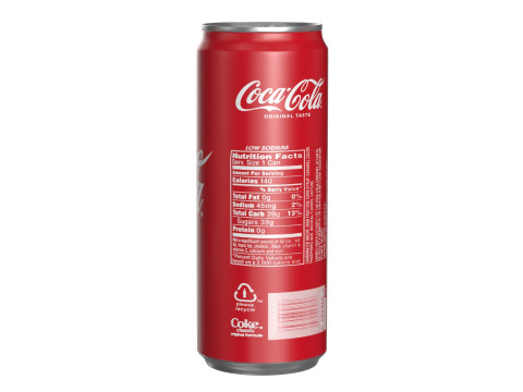 Coca Cola Drink Can Sleek 330ml 20 3D Model