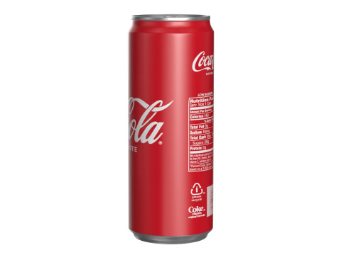Coca Cola Drink Can Sleek 330ml 20 3D Model