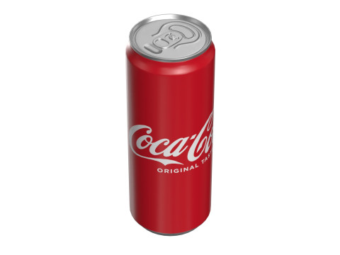 Coca Cola Drink Can Sleek 330ml 20 3D Model