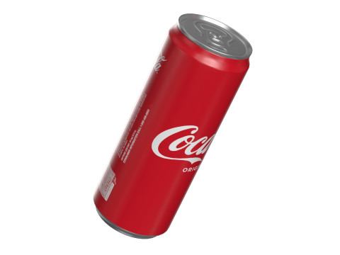 Coca Cola Drink Can Sleek 330ml 20 3D Model